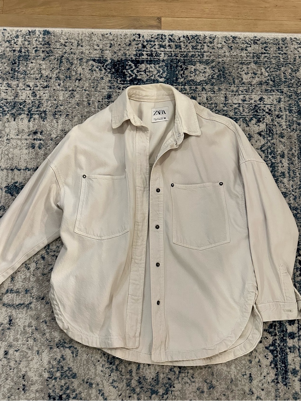 Zara Cream Utility Jacket Like New